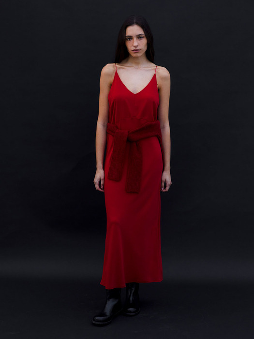 Essential Slip Dress - Red