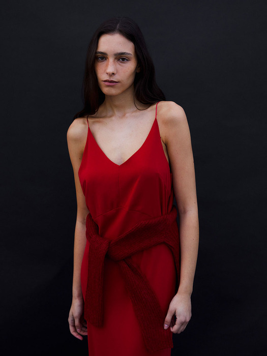 Essential Slip Dress - Red
