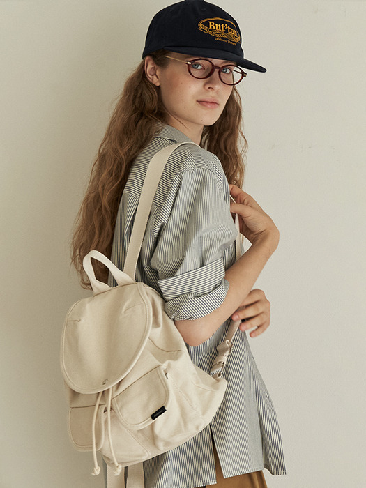 Canvas Backpack Ivory