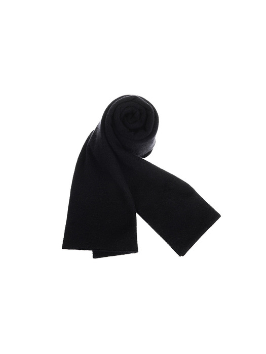 Logo Jacquard Cashmere Muffler Black