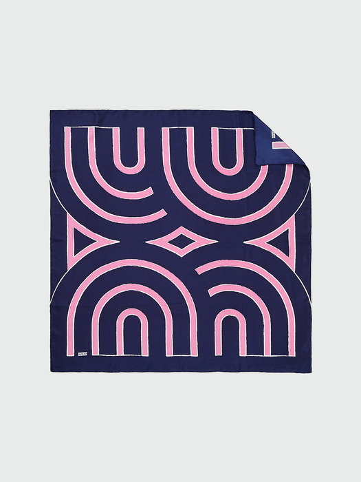 YUE Logo Scarf - Navy