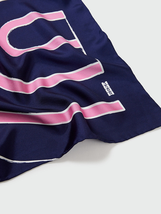 YUE Logo Scarf - Navy