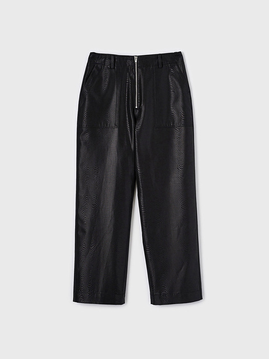 Zipper Fatigue Pants (Black)