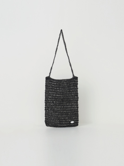 Hand knitted bag(Black)