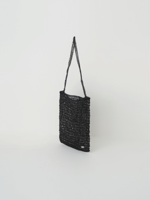 Hand knitted bag(Black)