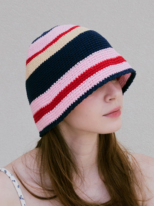 No.229 / Cotton Candy Bucket Hat _ Pink