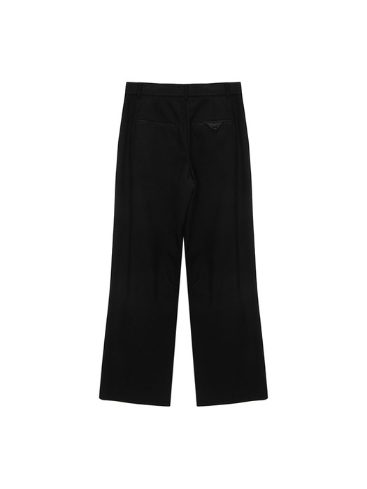 KNEE CUT OUT DETAIL TROUSER IN BLACK