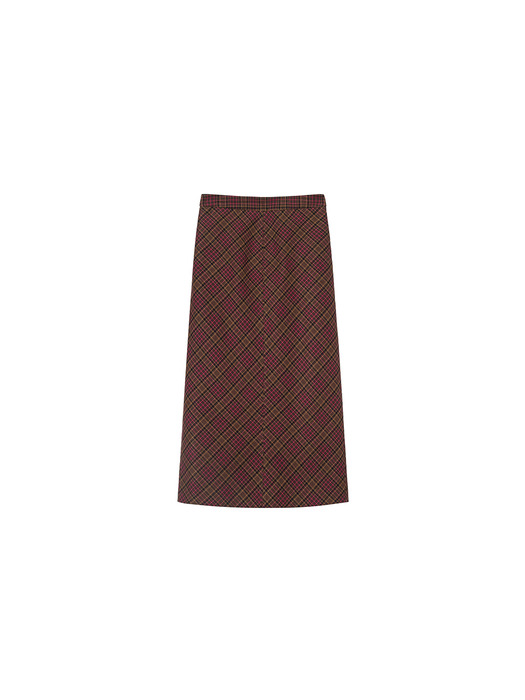 H-Line Check Skirt VC2478SK704M