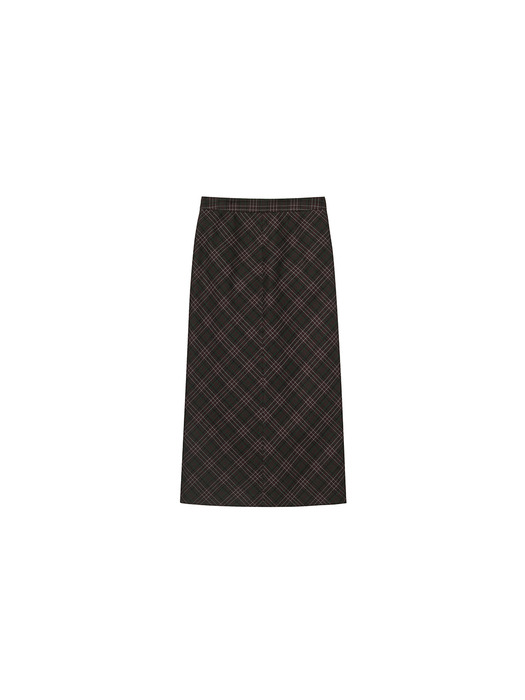 H-Line Check Skirt VC2478SK704M