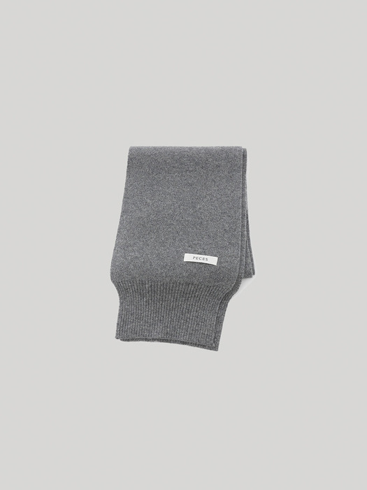 Cashmere Blended Long Scarf (Gray)