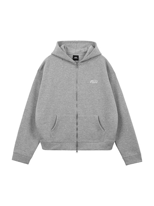 SCUBA ZIP HOODIE-GRAY