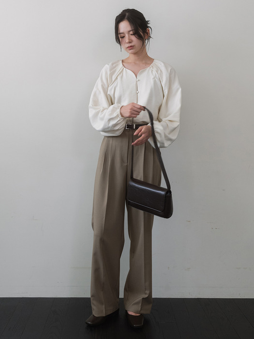 Square flap Bag - Brown