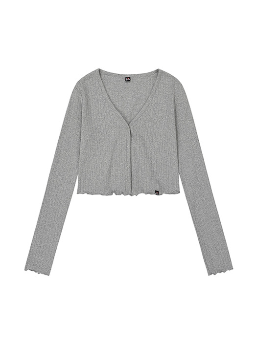 GURLS BASIC CARDIGAN GRAY