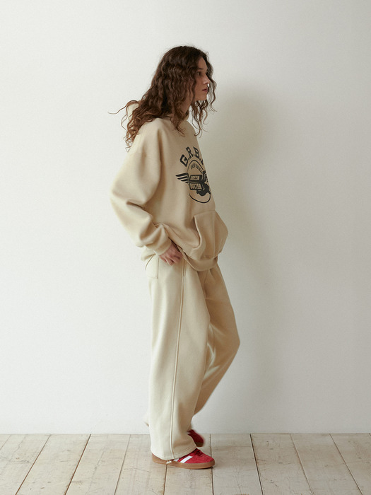 Butter Wing Fluff Hoodie (Beige)