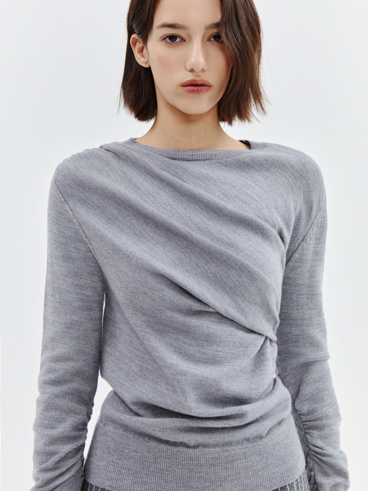 Crepe Wool Sweater