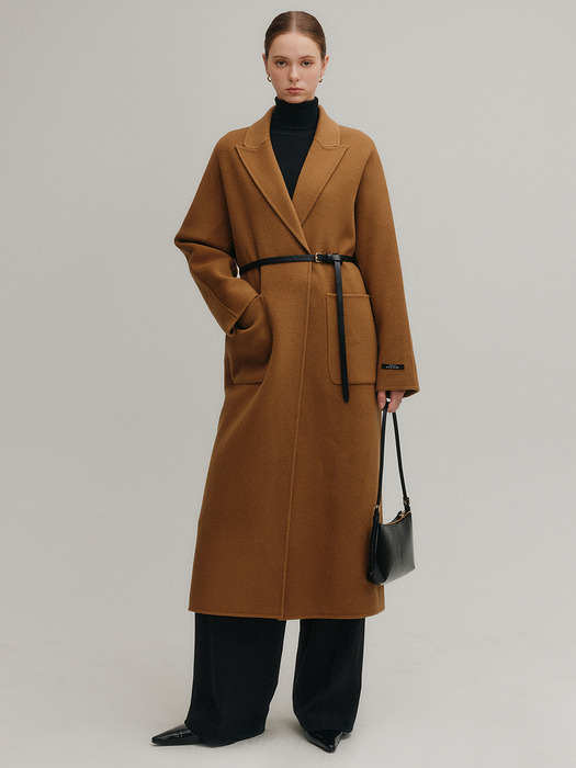 모간 핸드메이드 롱 코트_브라운 / MOGAN HANDMADE LONG COAT_BROWN