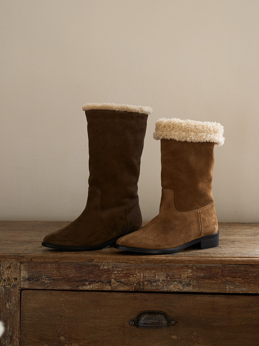 [단독]IS_241747_EVEN FUR BOOTS (2COLORS)