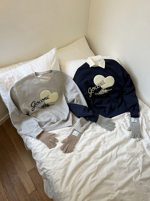 Cozy Haven Sweat Shirts - Melange Gray 스웨트셔츠 맨투맨