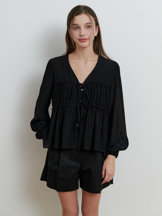 Creampuff blouse (black)