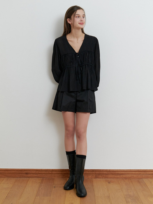 Creampuff blouse (black)