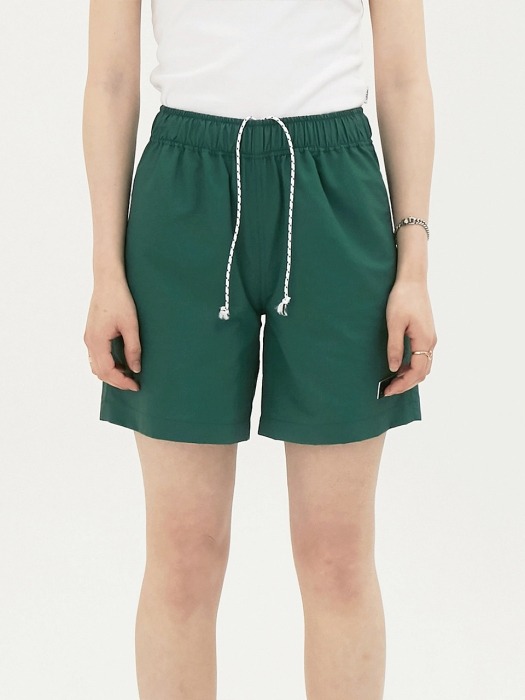 LOGO TRACK SHORTS_GREEN