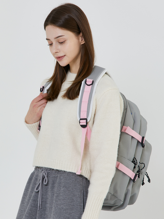 OH OOPS BACKPACK (GRAY/PINK)