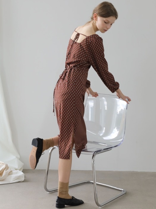 4.14 BARLEY DRESS_BROWN