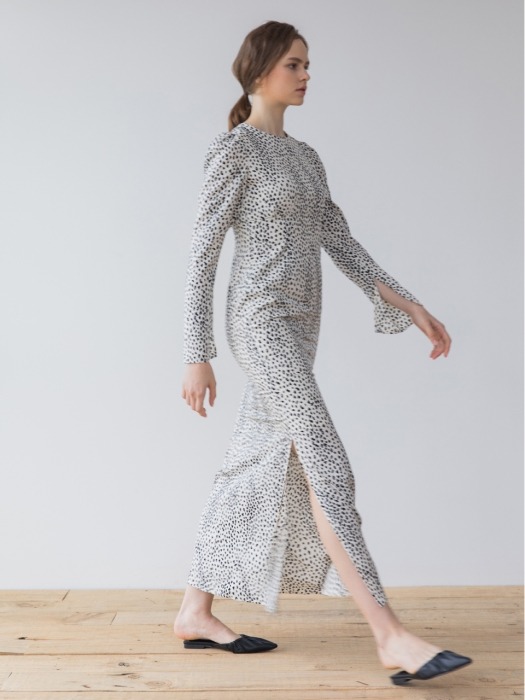 Long Slit Printed Dress_IV