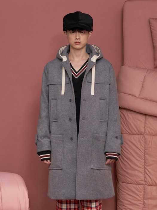 STRING DUFFLE COAT / CHARCOAL