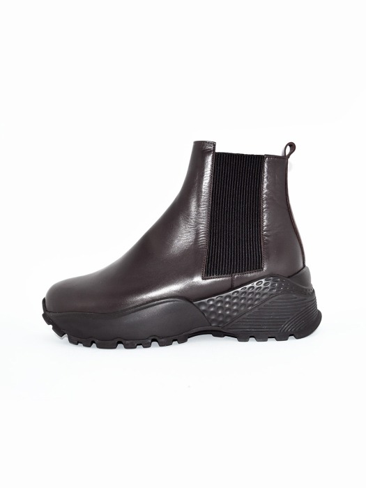 Basic Sneakers Dark Brown Chelsea Boots