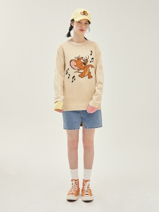 [SS20 Stereo & Jerry] Jacquard Knit(Beige)