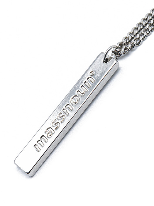 SL/CI LOGO BOLD BAR NECKLACE MSZAJ001-SV