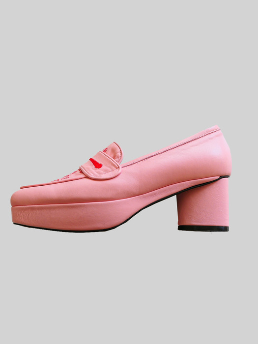 1m1s_ #5 platform loafer _Cherry Blossom