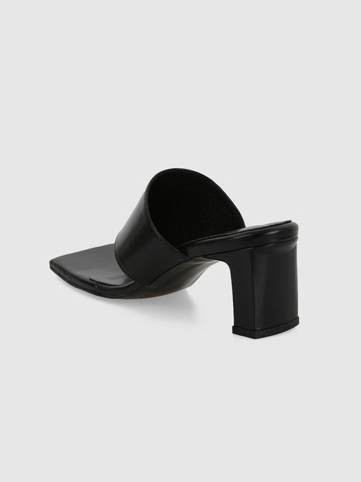 OBLIQUE LINE MULE - BLACK