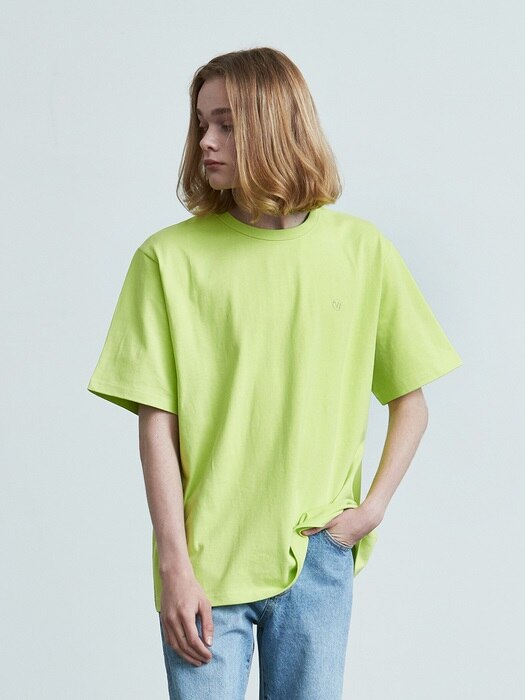 16color premium cotton t-shirt (lemon)