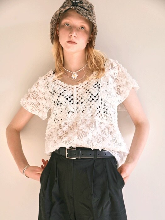 Maya knit blouse