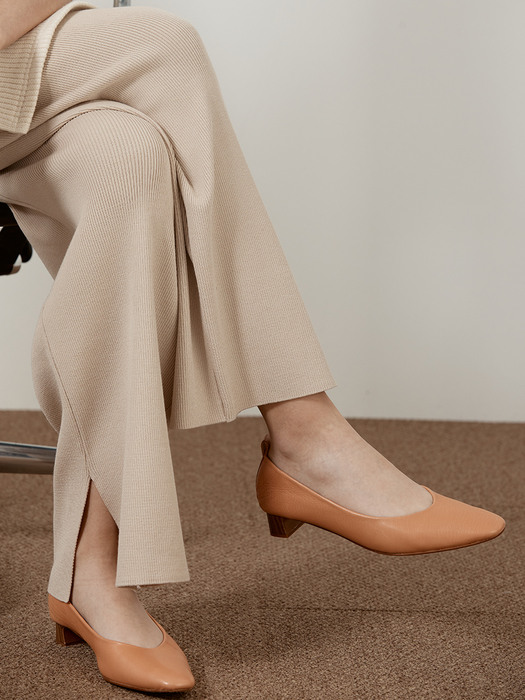 LAMBSKIN LEATHER PUMPS_NATURAL