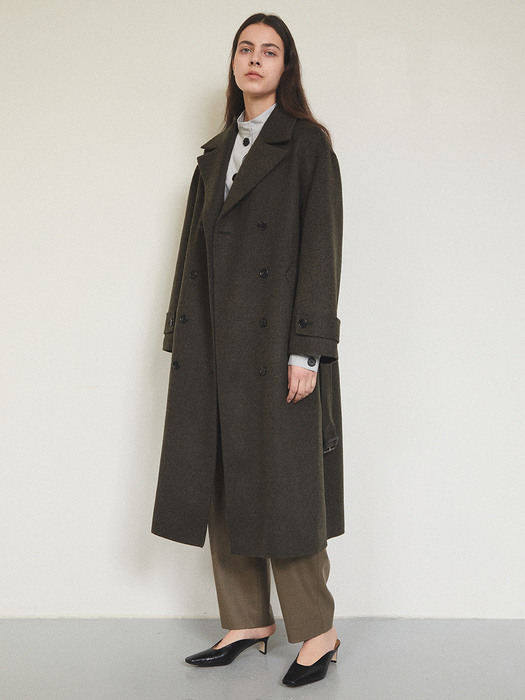 HANDMADE DOUBLE COAT [KHAKI]