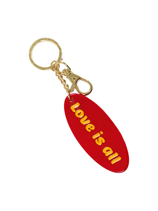 LOVE IS ALL KEYRING