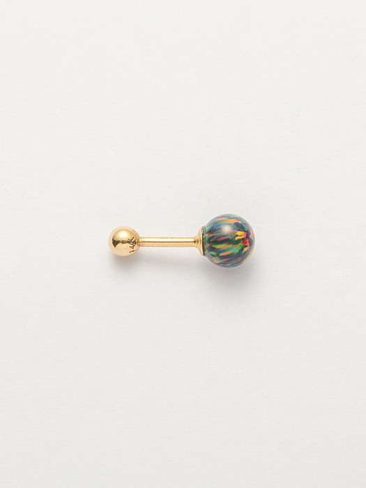 14k gold opal piercing (14k 골드) (바두께1mm)