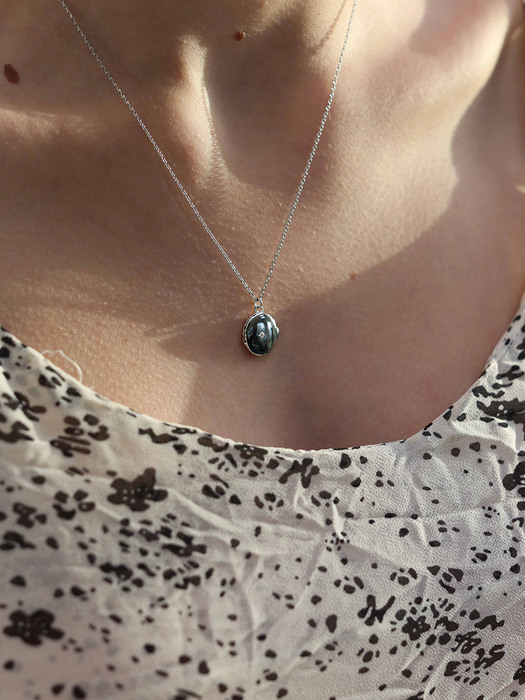 R locket necklace