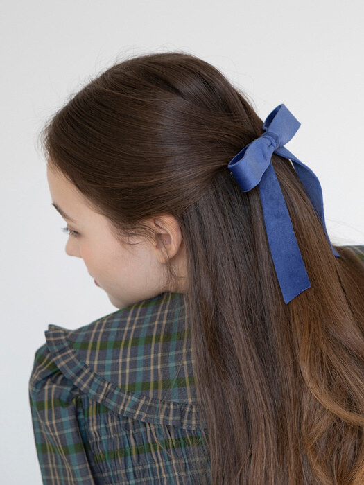 classic velvet ribbon hair pin (2colors)