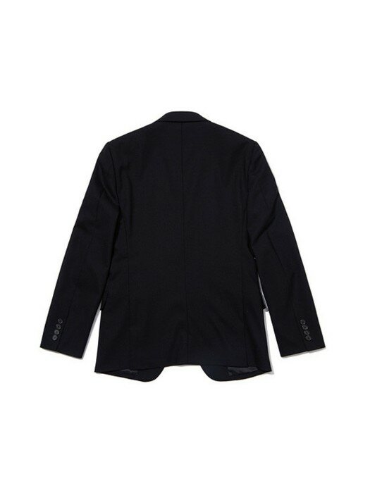 wool blended solid basic suit jacket_CWFBS20111BKX