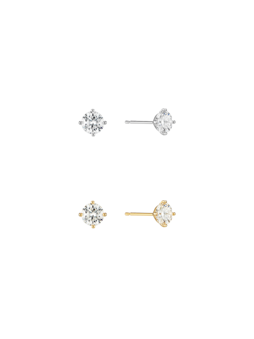 [Silver925]Moissanite 0.5Carat Earring_DE0002