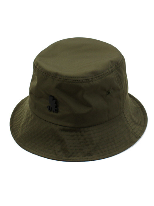 BK Metal Shiny Khaki Bucket Hat 버킷햇