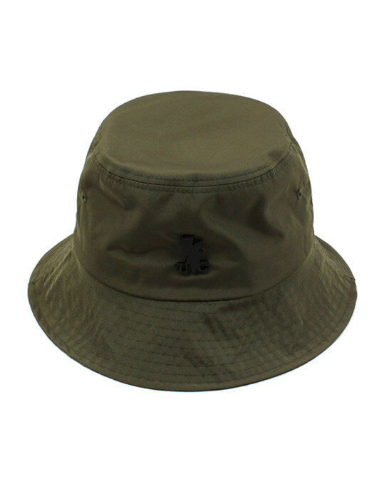 BK Metal Shiny Khaki Bucket Hat 버킷햇