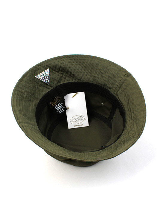 BK Metal Shiny Khaki Bucket Hat 버킷햇