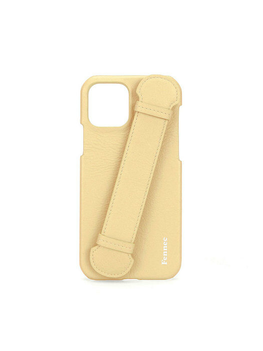 LEATHER IPHONE 12 / 12PRO HANDLE CASE - TINT YELLOW