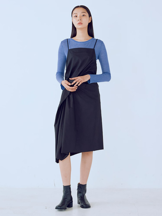 Layered Slip Dress  Black (KE1871M035)