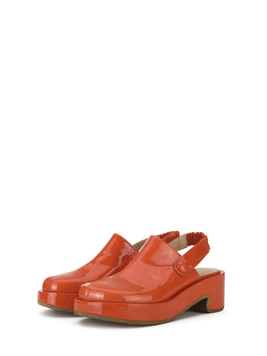 TOBEE CLOG [GLOSSY RED]